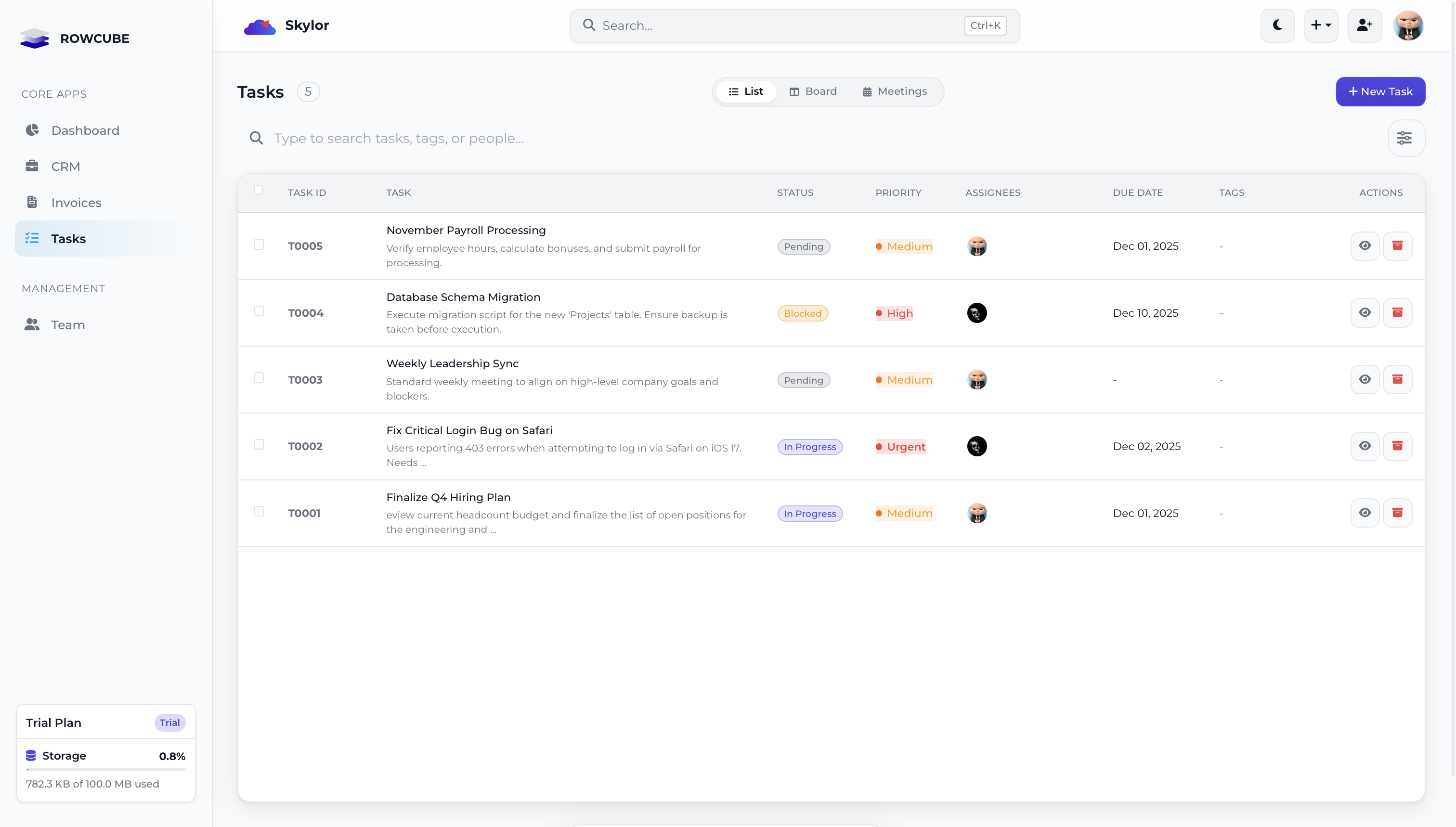 Know who is doing what